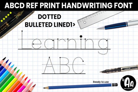 Abcd Ref Dotted Bulleted Lined1: A Friendly Display Font for Real Small Business Branding
