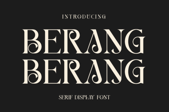 Berang Berang: A Chic Display Font for Modern Web Design