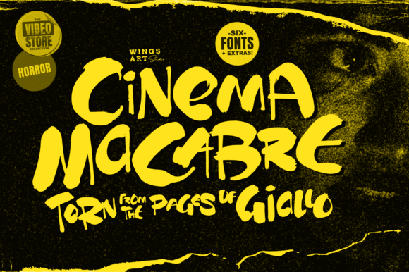 Cinema Macabre: A Giallo-Inspired Display Font for Campaigns