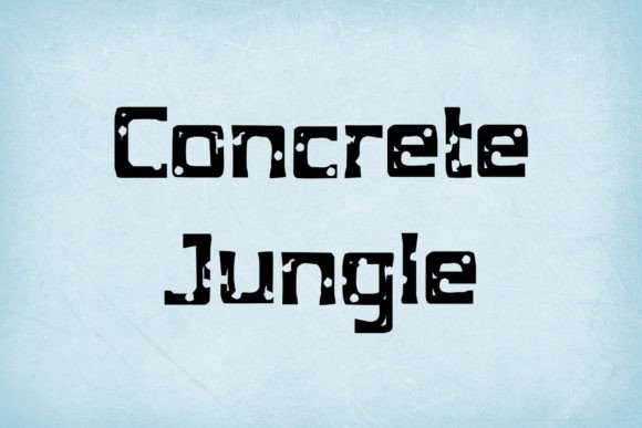 Concrete Jungle: A Display Font That Makes Your Headlines Pop