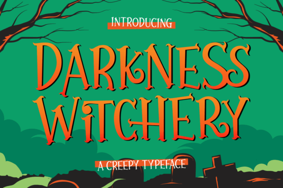 Darkness Witchery: A Spellbinding Display Font for Bold Brand Moments