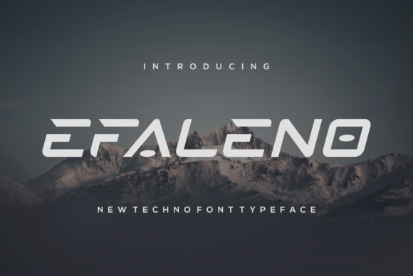 Effaleno Display Font for Handmade Brands & Printables