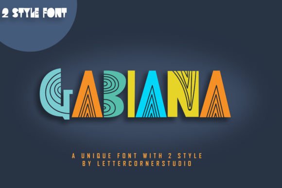 Gabiana: The Playful Display Font for Unforgettable Branding