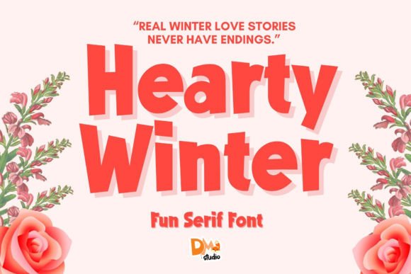 Hearty Winter Font: Playful & Authentic Display Type for Crafters