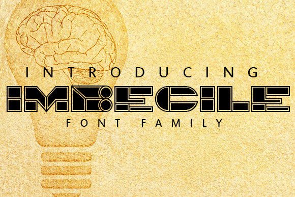 Imbecile: A Retro Display Typeface That Elevates Your Brand