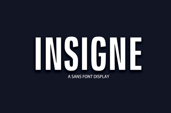 Insigne: A Bold Display Font for Modern Web Design
