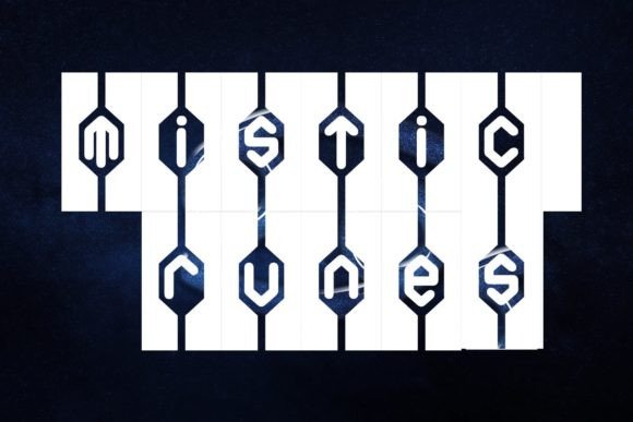 Mistic Runes Display Font for Handmade Creators