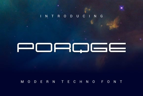 Porqge: A Modern Display Font for Digital Design