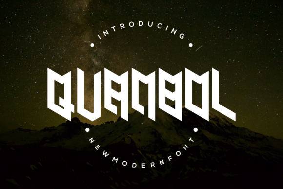 Quanbol: A Futuristic Display Font for Modern Web Design