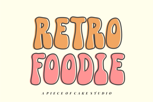 Retro Foodie Display Typeface for Editorial Projects