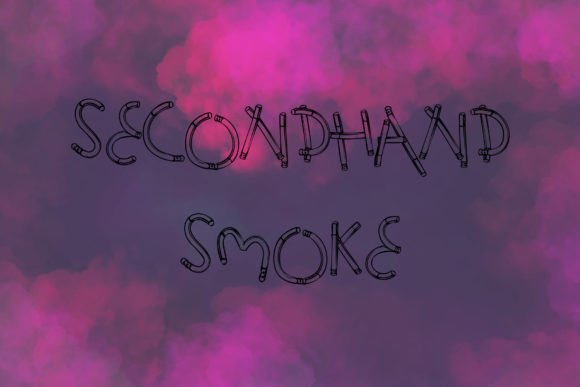 Secondhand Smoke: A Bold Display Font for Digital Branding