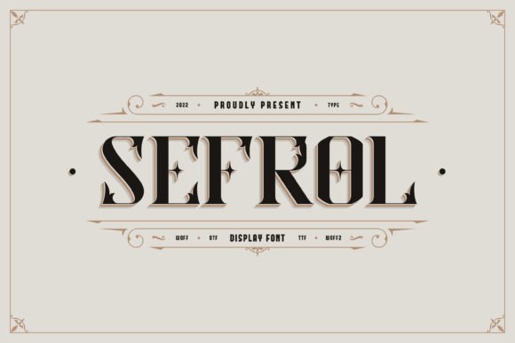Sefrol Display Font for Small Business Branding