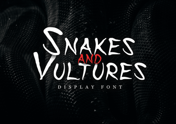 Snakes and Vultures: A Display Font for Spooky Digital Branding