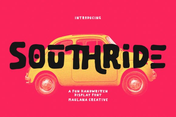 Southride: A Playful Display Font That Feels Like Sunshine on Paper