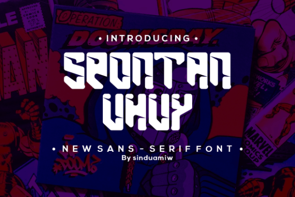 Spontan Uhuy: A Display Font That Feels Like a Thoughtful Pause