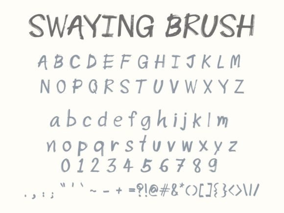Swaying Brush: A Playful Display Font for Warm, Human Branding